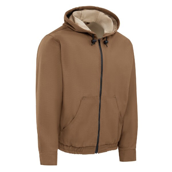 Bulwark FR Hooded Jacket in Brown Duck in Brown